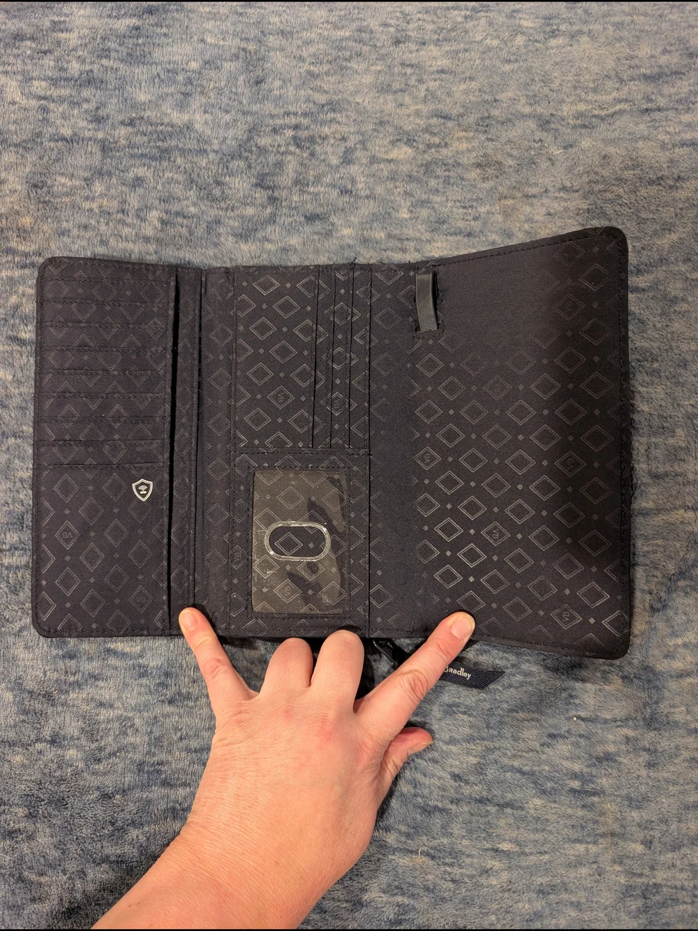 Vera Bradley NWOT Quilted Navy Wallet